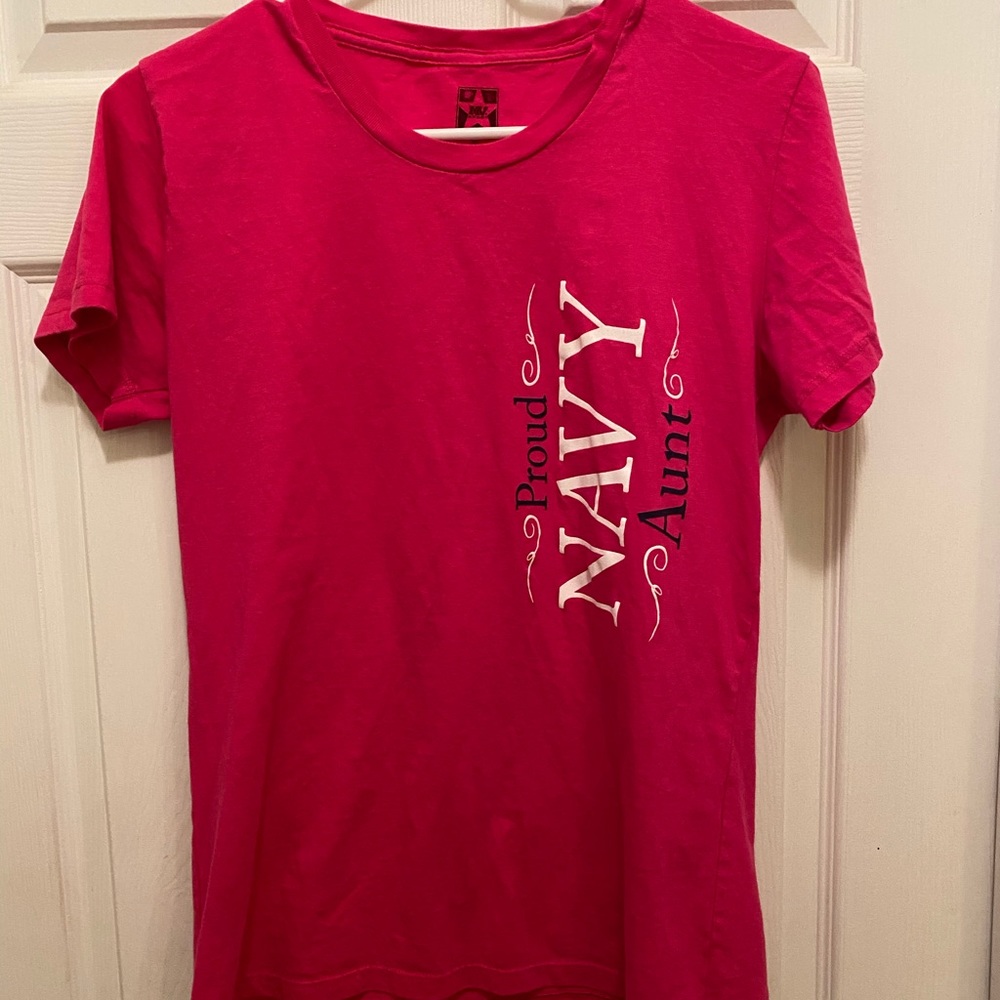 Navy Aunt Tee NWOT